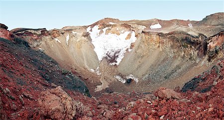 simsearch:400-04832853,k - Wide panoramic photo of the crater of the Mt. Fuji, Japan Stockbilder - Microstock & Abonnement, Bildnummer: 400-06569650