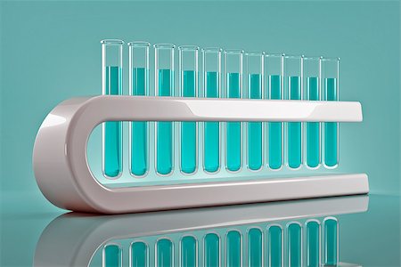 saracin (artist) - Test tubes with blue color reagents are ranked frontally Foto de stock - Super Valor sin royalties y Suscripción, Código: 400-06569709