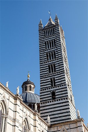 simsearch:400-07482007,k - Beautiful Santa Maria Cathedral in Siena, Tuscany, Italy Fotografie stock - Microstock e Abbonamento, Codice: 400-06560602