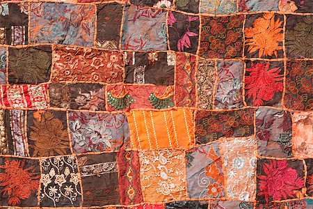 simsearch:630-03479129,k - Indian patchwork carpet. Rajasthan, India, Asia Stockbilder - Microstock & Abonnement, Bildnummer: 400-06561283