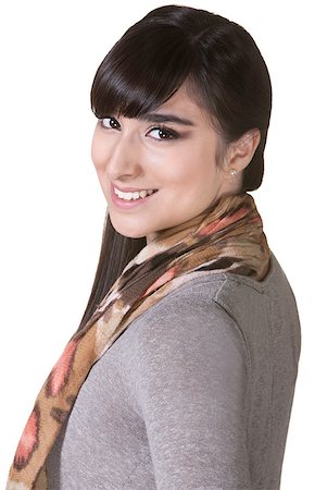 simsearch:400-06426526,k - Happy young Mexican woman over isolated background Photographie de stock - Aubaine LD & Abonnement, Code: 400-06561369