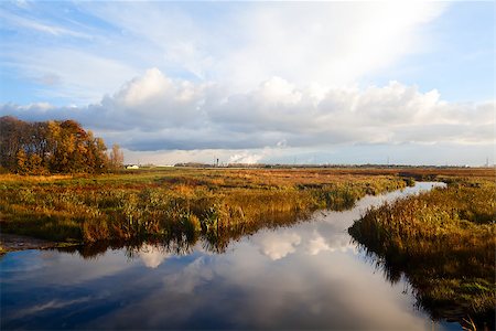 simsearch:400-07173519,k - lake with reflections after sunrise in Drenthe, Netherlands Foto de stock - Super Valor sin royalties y Suscripción, Código: 400-06561551