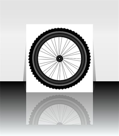 Bicycle Wheel Symbol Stock Photo - Budget Royalty-Free & Subscription, Code: 400-06561822