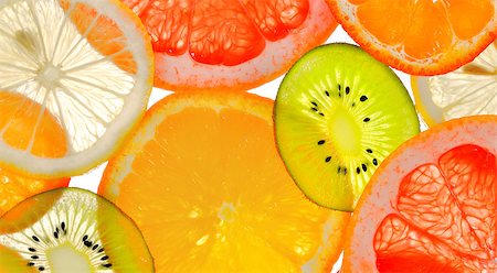 sliced fruits Stock Photo - Budget Royalty-Free & Subscription, Code: 400-06562289