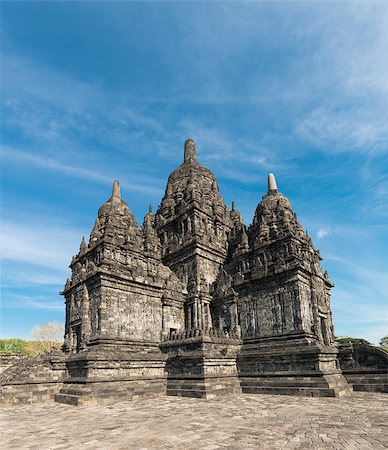 simsearch:400-06558274,k - Main temple in Candi Sewu complex (means 1000 temples). It has 253 building structures (8th Century) and it is the second largest Buddhist temple in Java, Indonesia. Photographie de stock - Aubaine LD & Abonnement, Code: 400-06562314