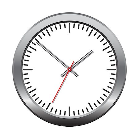 simsearch:400-04690033,k - Wall mechanical clock. Vector illustration Stock Photo - Budget Royalty-Free & Subscription, Code: 400-06562598