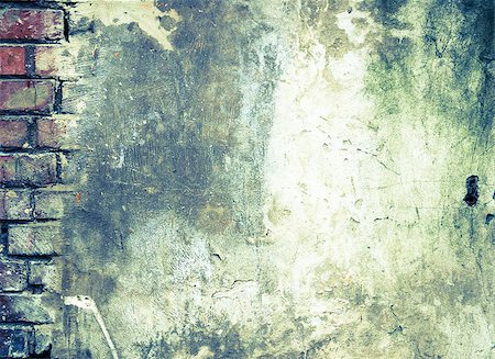 rust background - Grunge Background. The Old Brick Wall which has been Partially Covered with Concrete with Cracks and Dirt Spots. Stock Photo - Budget Royalty-Free & Subscription, Code: 400-06570152