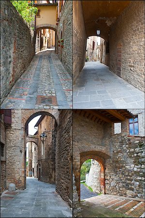 Arches In the Italian Medieval City, Set Stock Photo - Budget Royalty-Free & Subscription, Code: 400-06570800