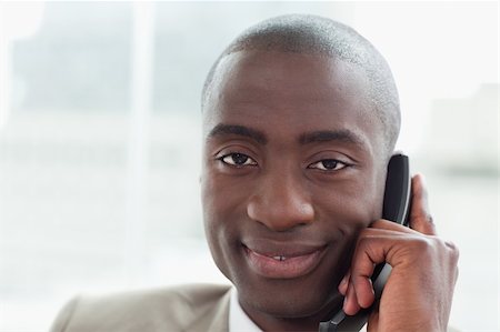 simsearch:400-05710310,k - Close up of a businessman on the phone in his office Stock Photo - Budget Royalty-Free & Subscription, Code: 400-06627059