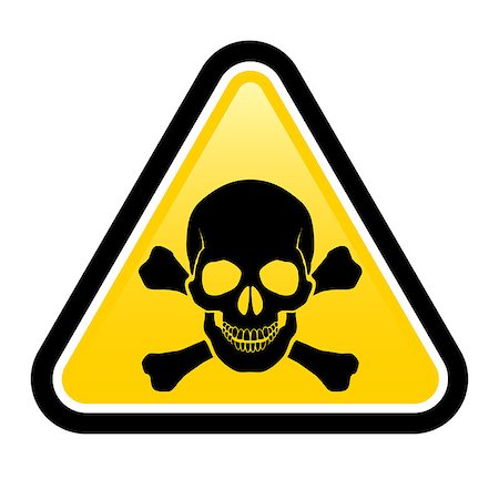 risk of death vector - Skull danger signs.  Illustration on white background for design Stock Photo - Budget Royalty-Free & Subscription, Code: 400-06628364