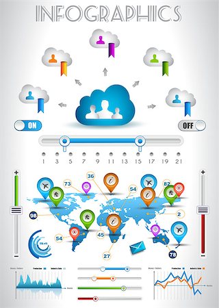 report document icon - Infographic elements - set of paper tags, technology icons, cloud cmputing, graphs, paper tags, arrows, world map and so on. Ideal for statistic data display. Stock Photo - Budget Royalty-Free & Subscription, Code: 400-06628386