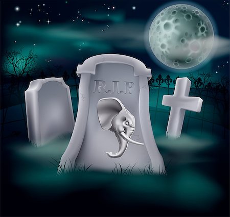 Death of Republican Party concept of tombstone with Republican symbol of Elephant on a grave marker (Democrat version also available) Stock Photo - Budget Royalty-Free & Subscription, Code: 400-06628661