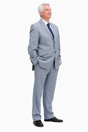 president (male) - Smiling man in a suit against white babckground Stock Photo - Budget Royalty-Free & Subscription, Code: 400-06636504