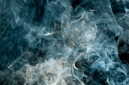 Blue smoke pattern on a black background Stock Photo - Budget Royalty-Free & Subscription, Code: 400-06639285
