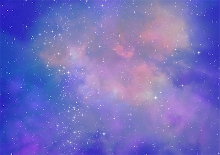 Star field in space, a nebulae and a gas congestion Stock Photo - Budget Royalty-Free & Subscription, Code: 400-06639372