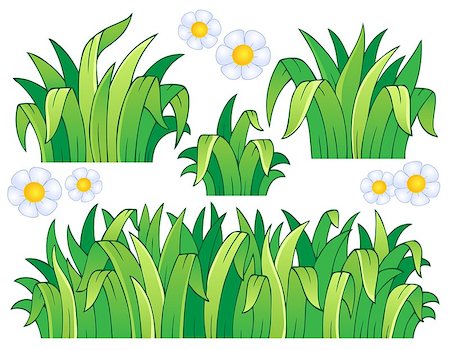 simsearch:400-08076059,k - Leaves and grass theme image 1 - vector illustration. Stock Photo - Budget Royalty-Free & Subscription, Code: 400-06639473
