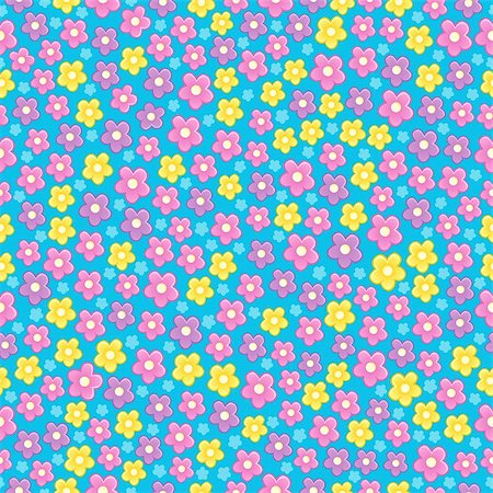 simsearch:400-08076059,k - Seamless background flower topic 3 - vector illustration. Stock Photo - Budget Royalty-Free & Subscription, Code: 400-06639482