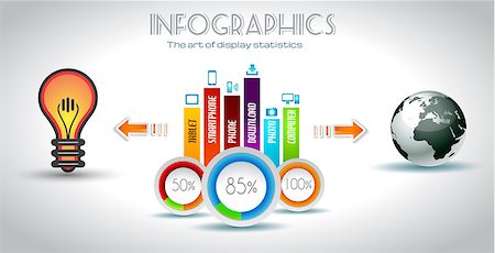 Infographic elements - set of paper tags, cloud technology icons, cloud cmputing, graphs, paper tags, arrows, world map and so on. Ideal for statistic data display. Stock Photo - Budget Royalty-Free & Subscription, Code: 400-06630150