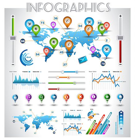 report document icon - Infographic elements - set of paper tags, technology icons, cloud cmputing, graphs, paper tags, arrows, world map and so on. Ideal for statistic data display. Stock Photo - Budget Royalty-Free & Subscription, Code: 400-06630152