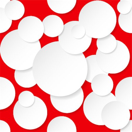 Seamless texture circles. Illustration for design on red background. Stock Photo - Budget Royalty-Free & Subscription, Code: 400-06630411
