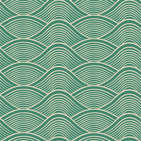 seamless ocean wave pattern Stock Photo - Budget Royalty-Free & Subscription, Code: 400-06630451