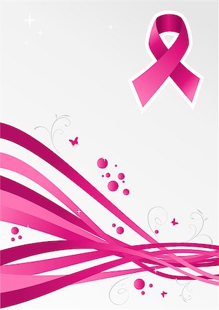 simsearch:400-04839981,k - Breast cancer care modern background. Vector file layered for easy manipulation and custom coloring. Photographie de stock - Aubaine LD & Abonnement, Code: 400-06630935