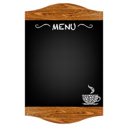 Restaurant Menu Board With Gradient Mesh, Isolated On Red Background, Vector Illustration Stock Photo - Budget Royalty-Free & Subscription, Code: 400-06631007