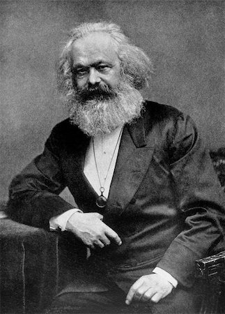 Karl Marx (1818-1883) on antique print from 1899.  German philosopher, economist, sociologist, historian, journalist and revolutionary socialist. After Pinkau & Gehler and published in the 19th century in portraits, Germany, 1899. Stock Photo - Budget Royalty-Free & Subscription, Code: 400-06644453