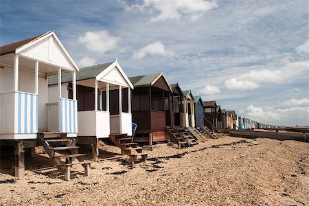 simsearch:400-06638821,k - Beach Huts, Thorpe Bay, near Southend, Essex, England Stock Photo - Budget Royalty-Free & Subscription, Code: 400-06644481