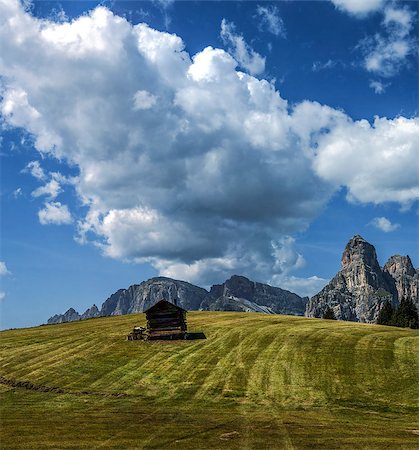 dolomiti summer - Stitched Panorama Stock Photo - Budget Royalty-Free & Subscription, Code: 400-06644668