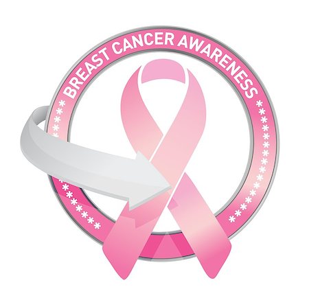simsearch:400-04271854,k - pink breast cancer prevention stamp seal illustration design over white Stock Photo - Budget Royalty-Free & Subscription, Code: 400-06645143