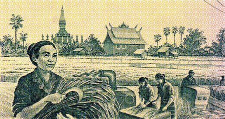 simsearch:400-05156209,k - Grain Harvesting on 100 Kip 1979 Banknote from Laos. Stock Photo - Budget Royalty-Free & Subscription, Code: 400-06645330