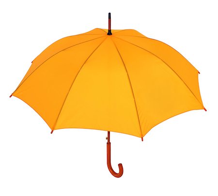 simsearch:400-04921907,k - opened yellow umbrella isolated on white background Foto de stock - Super Valor sin royalties y Suscripción, Código: 400-06640284