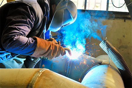 welding with mig-mag method Stock Photo - Budget Royalty-Free & Subscription, Code: 400-06640623