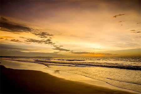 summer beach abstract - An image of a beautiful sunset over the ocean Stock Photo - Budget Royalty-Free & Subscription, Code: 400-06640898