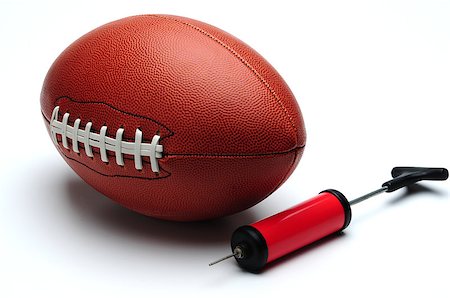 American football and pump Stock Photo - Budget Royalty-Free & Subscription, Code: 400-06641170