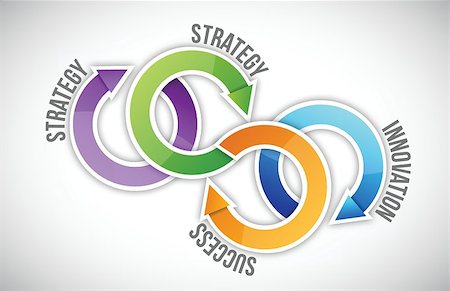 Four key of strategy illustration design over a white background Foto de stock - Super Valor sin royalties y Suscripción, Código: 400-06641369