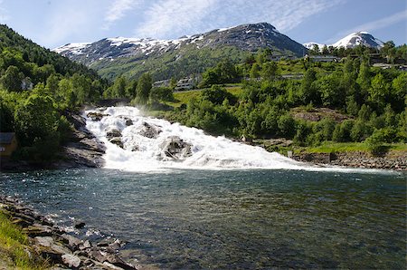 Norway Hellesylt - Geiranger North Europe travel destination Stockbilder - Microstock & Abonnement, Bildnummer: 400-06642441