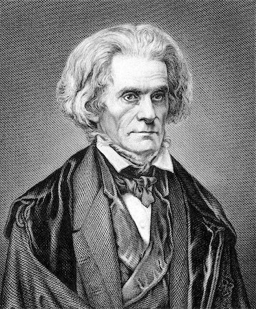 simsearch:400-06561121,k - John Caldwell Calhoun (1782-1850) on engraving from 1859. United States politician and political theorist. Engraved by Nordheim and published in Meyers Konversations-Lexikon, Germany,1859. Fotografie stock - Microstock e Abbonamento, Codice: 400-06642676