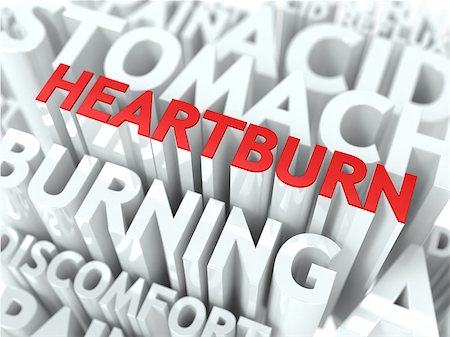 simsearch:400-06476910,k - Heartburn Concept. The Word of Red Color Located over Text of White Color. Stock Photo - Budget Royalty-Free & Subscription, Code: 400-06642857