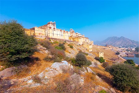 photoff (artist) - Amber Fort in Jaipur, Rajasthan, India, Asia Foto de stock - Super Valor sin royalties y Suscripción, Código: 400-06643188