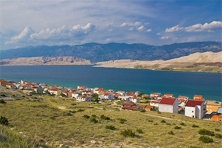 simsearch:400-08891237,k - Island of Pag bay seascapes, Dalmatia, Croatia Foto de stock - Super Valor sin royalties y Suscripción, Código: 400-06643980