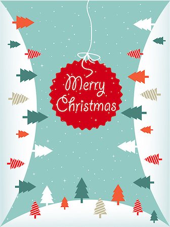 ribbon for greeting card - Merry Christmas Stock Photo - Budget Royalty-Free & Subscription, Code: 400-06685835