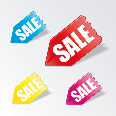 simsearch:400-06692000,k - Vector arrow stickers set for sale Stock Photo - Budget Royalty-Free & Subscription, Code: 400-06686218