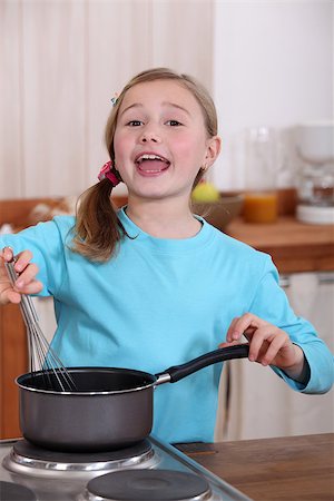 Girl cooking Stock Photo - Budget Royalty-Free & Subscription, Code: 400-06694262