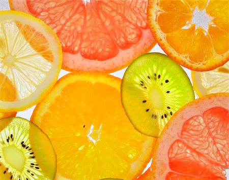 sliced fruits Stock Photo - Budget Royalty-Free & Subscription, Code: 400-06694494