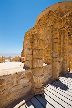 Ruins of the Fortress Masada, Israel. Fotografie stock - Microstock e Abbonamento, Codice: 400-06694805