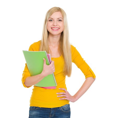 Portrait of happy student girl Stock Photo - Budget Royalty-Free & Subscription, Code: 400-06694890