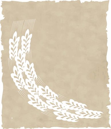 the vector wreath on old paper Stock Photo - Budget Royalty-Free & Subscription, Code: 400-06695715