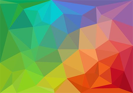 spectre (lumière) - colorful geometric pattern, triangle polygon design, vector background Photographie de stock - Aubaine LD & Abonnement, Code: 400-06695768